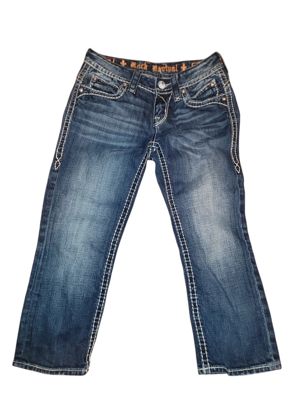ROCK REVIVAL JOHANNA CAPRI SIZE 25